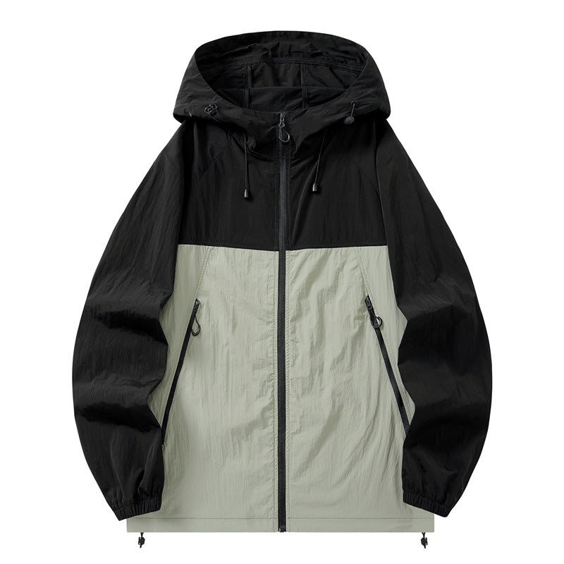 2025新款夏季连帽防晒空调服皮肤衣风扇服情侣超薄款透气户皮肤衣